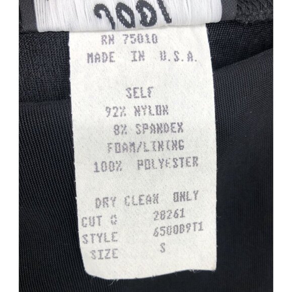 Vintage Jodi Kristopher Babydoll Maxi Dress S Black Evening Date Night Party - Picture 6 of 9